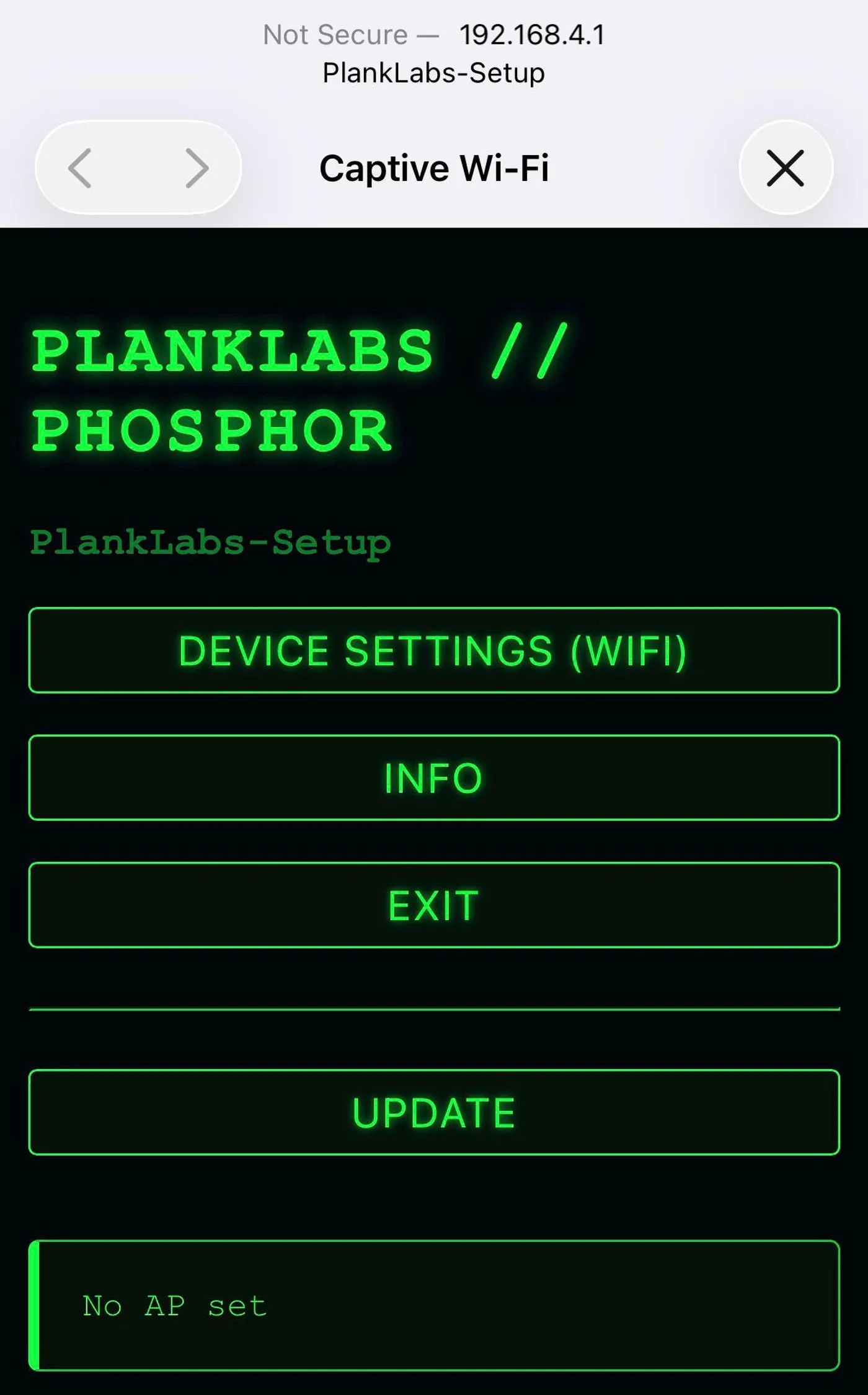 Phosphor unit with stand, cable, and stylus